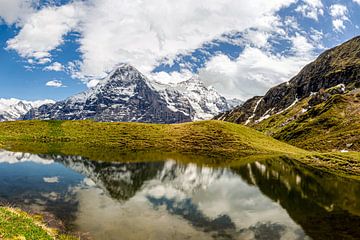 Reflet du Mont Eiger dans le lac