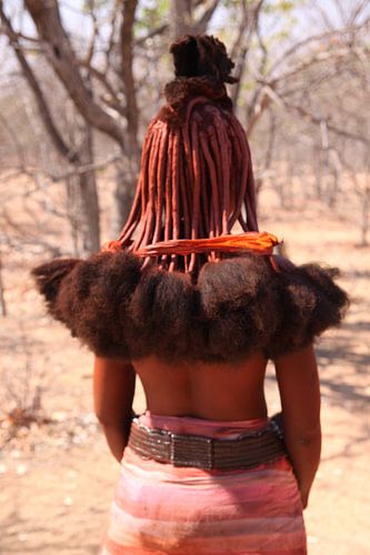 Haardracht Himba's in Kamanjab