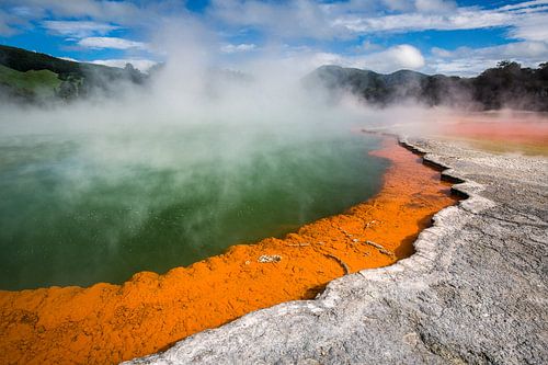 Piscine à champagne - Waiotapu, Nouvelle-Zélande