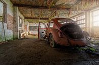 Volkswagen beetle in an abandoned garage by Kristof Ven thumbnail