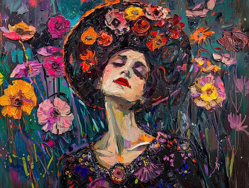 Bloemen Schilderij | Garden of Vibrant Dreams