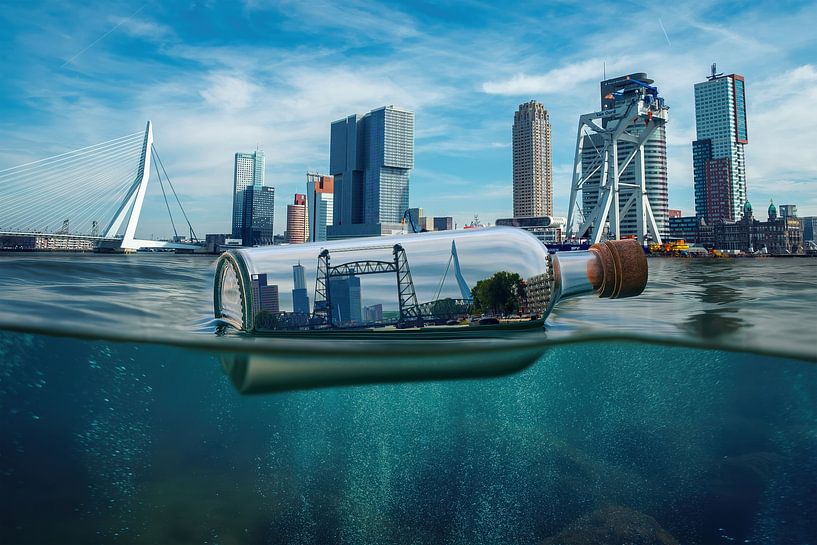 Poteau à bouteilles de Rotterdam par Arjen Roos