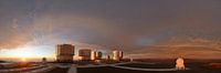 Very Large Telescope sunset panorama