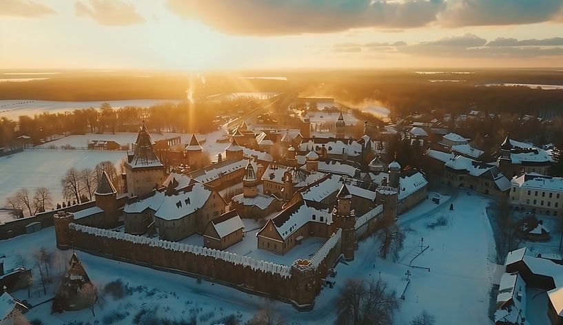Kirchenlicht verleiht Zauber von fernlichtsicht