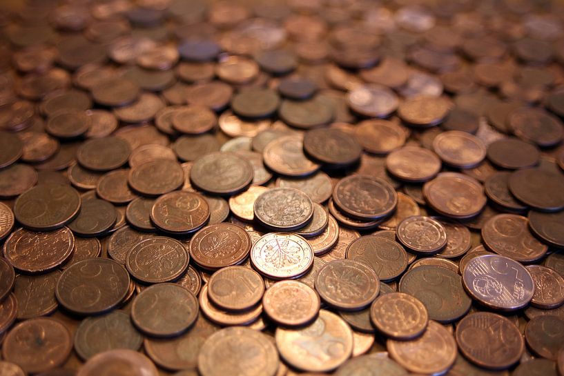 Münzgeld für das Sparschwein von Rüdiger Rebmann