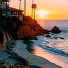 Laguna Beach bei Sonnenaufgang von Philippe HUGONNARD