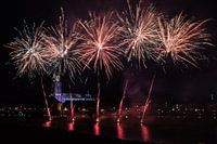 Fireworks show in Deventer, The Netherlands