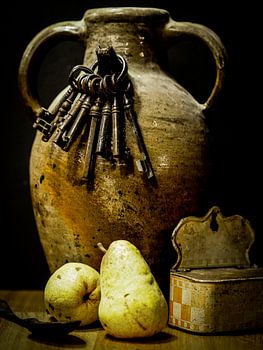 Still life with pears