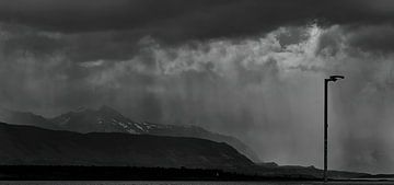 Patagonian  storm Andes mountain under heavy rain by Alberto Gutierrez