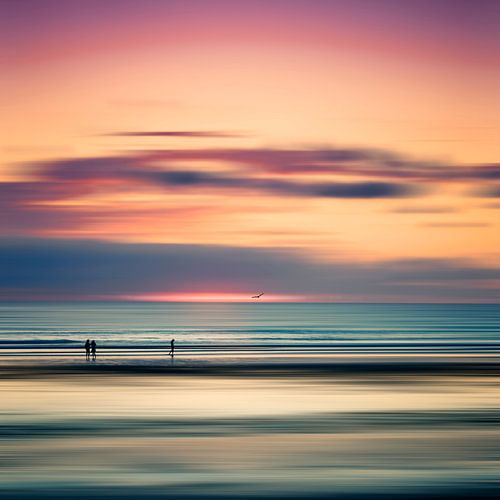 Avondrust - zonsondergang over de Atlantische Oceaan