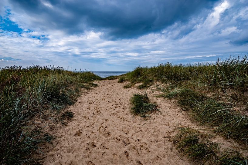 Changeable weather on the North Sea beach by Thomas Riess