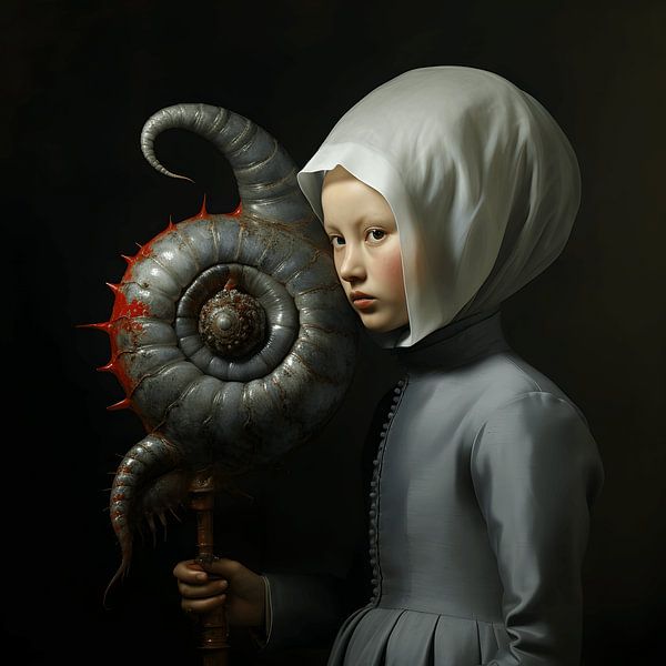 Mädchen mit Schneckenhaus von LidyStuit