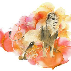 Le lion - roi des animaux sur Lucia