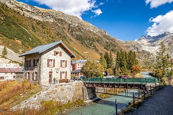 Authentic train station Gletsch.