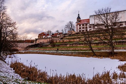 Courte randonnée hivernale à travers la ville médiévale de Schmalkalden - Thuringe - Allemagne