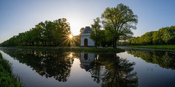 Herrenhausen Tuinen in de vroege ochtend van Leinemeister