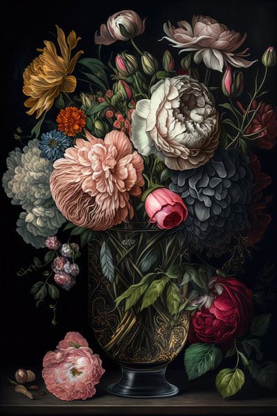 Flowers still life by Bert Nijholt