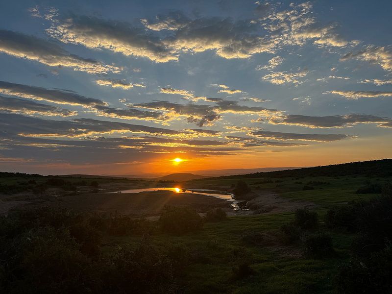 sunset in Africa by Olga Bujak