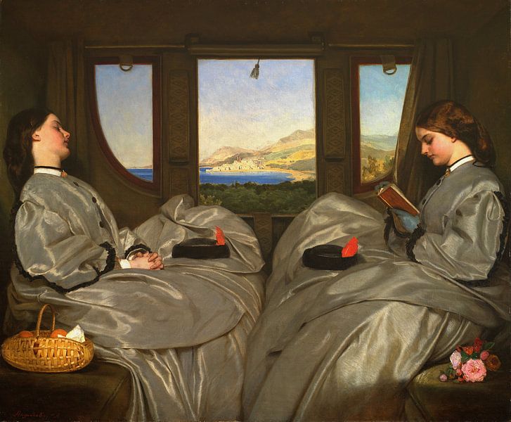 Augustus Leopold Egg, The Travelling Companions - 1862 by Atelier Liesjes