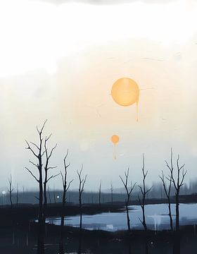 Druipende zon van Artistic