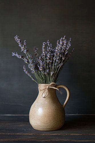 Gedroogde lavendel in vaas
