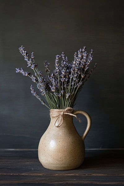 Dried lavender in vase by Imperial Art House