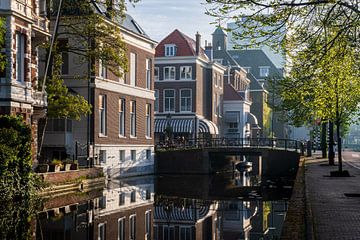 Reflections on Mauritskade: Tranquil water and urban charms by Denny van der Vaart