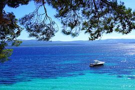 Boat in the Mediterranean by ArtsBreeze