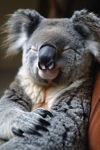 Gros plan sur un koala endormi par Art & Soul Creations