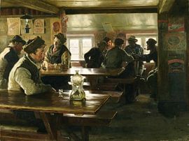 interieur van een taverne - peter severin kroyer van Atelier Liesjes