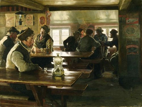 interieur van een taverne - peter severin kroyer