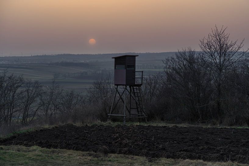 Zonsondergang in het Weinviertel van AK - Night and Day Photography