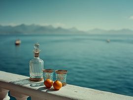 Greek balcony with a view by Tom Vermeersch