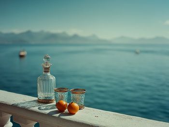 Greek balcony with a view