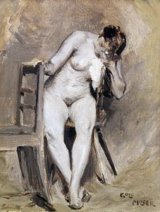 Weiblicher Akt im Atelier, Koloman Moser, 1892