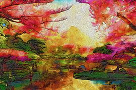 Japanese Garden by The Art of Mark Fischer