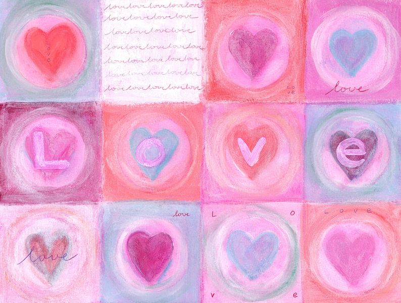 So viel Liebe Acrylgemälde von Karen Kaspar