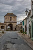 Town gate in the fortress of Saint Martin de Ré, France