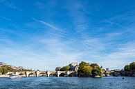 Blick auf die Brücke Pont Neuf in Paris, Frankreich van Rico Ködder thumbnail