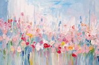 Blumen im Monet-Stil | Blumenmalerei von Wunderbare Kunst Miniaturansicht