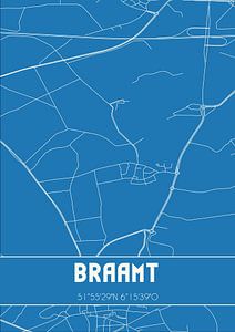 Blauwdruk | Landkaart | Braamt (Gelderland) van Rezona