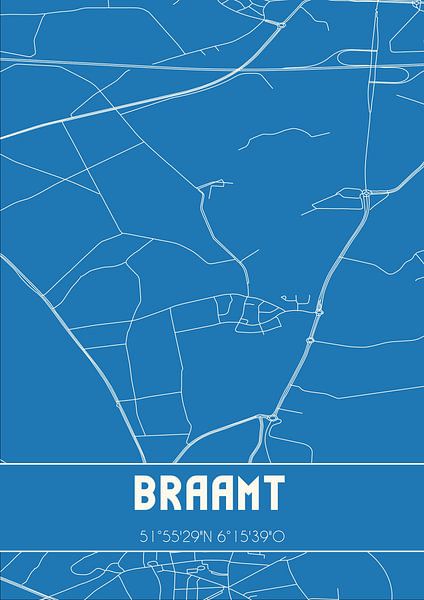 Blueprint | Map | Braamt (Gelderland) by Prints of Place