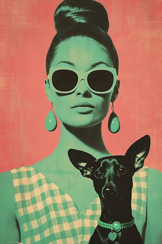 Groene Sixties Glamour