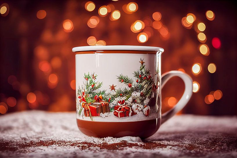 Tasse mit Heißer Schokolade Hintergrund Illustration von Animaflora PicsStock