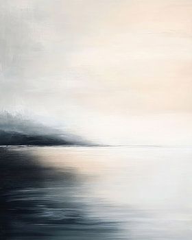 De zee, abstract minimalisme