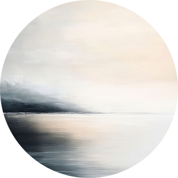 De zee, abstract minimalisme van Japandi Art Studio