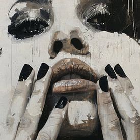 Modern Abstract Portret van SPEQ ART