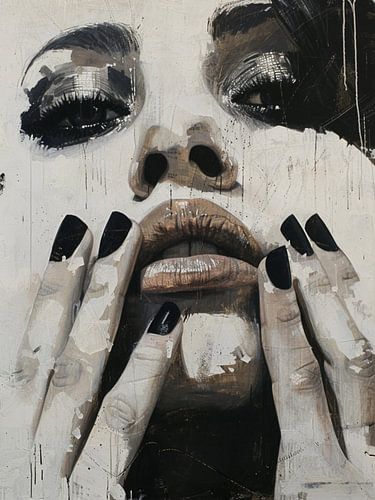 Modernes abstraktes Porträt