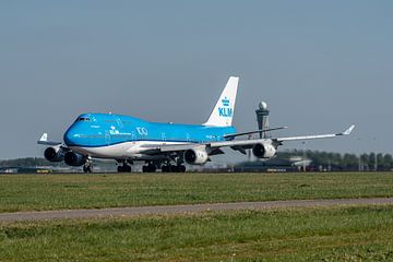 KLM Boeing 747-400 (PH-BFT) takes off from Polderbaan. by Jaap van den Berg