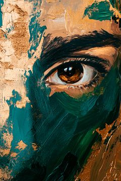 Moment van de ziel - expressief en intens van Poster Art Shop